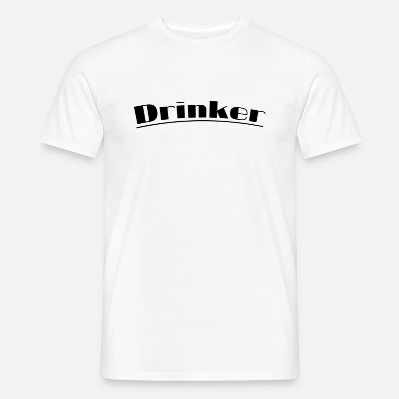 Drinker - Männer T-Shirt - Weiß