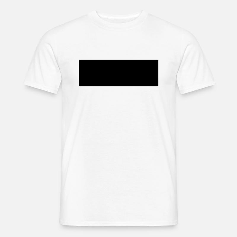Rechteck - Männer T-Shirt - Weiß