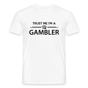 Trust me I'm a Gambler - Männer T-Shirt - Weiß - Vorne - AI Model Male 178 dark (178cm)