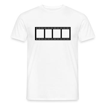 Film - Männer T-Shirt - Weiß - Vorne - AI Model Male 178 dark (178cm)