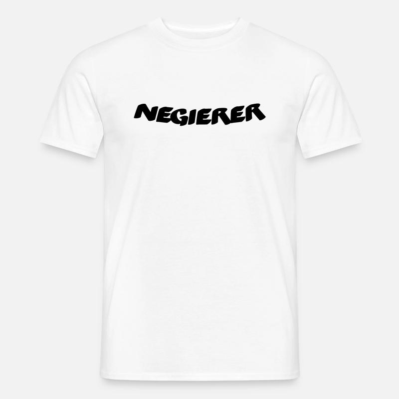 Negierer - Männer T-Shirt - Weiß