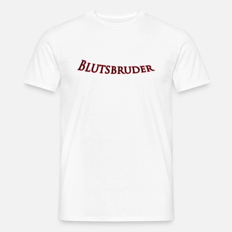Blutsbruder - Männer T-Shirt - Weiß