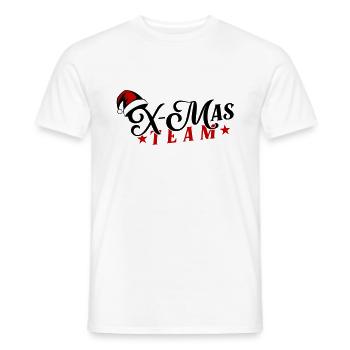 X-Mas Team Weihnachten - Männer T-Shirt - Weiß - Vorne - AI Model Male 178 dark (178cm)