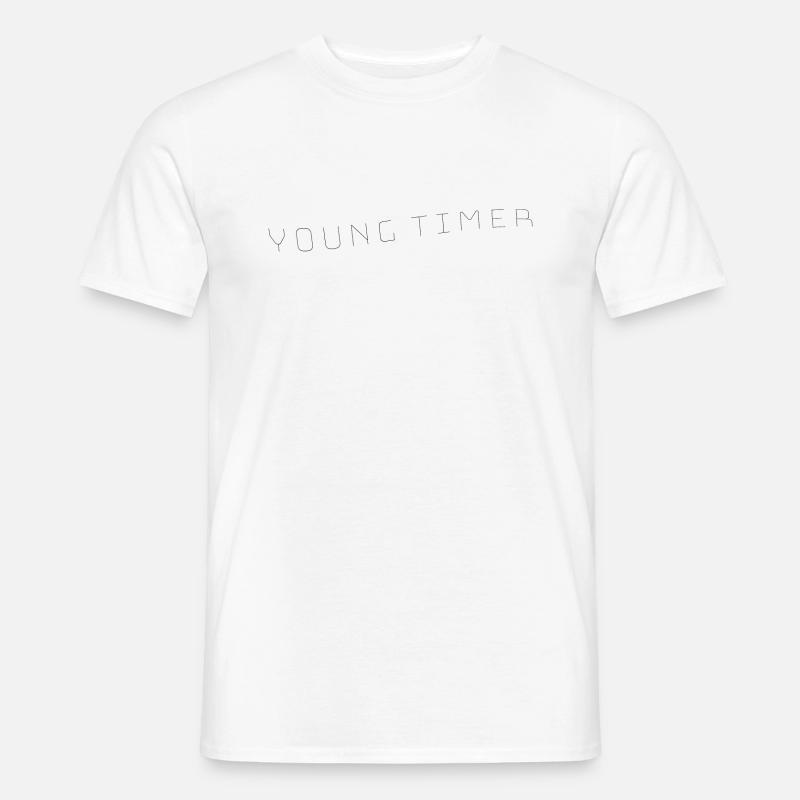 Young timer - Männer T-Shirt - Weiß
