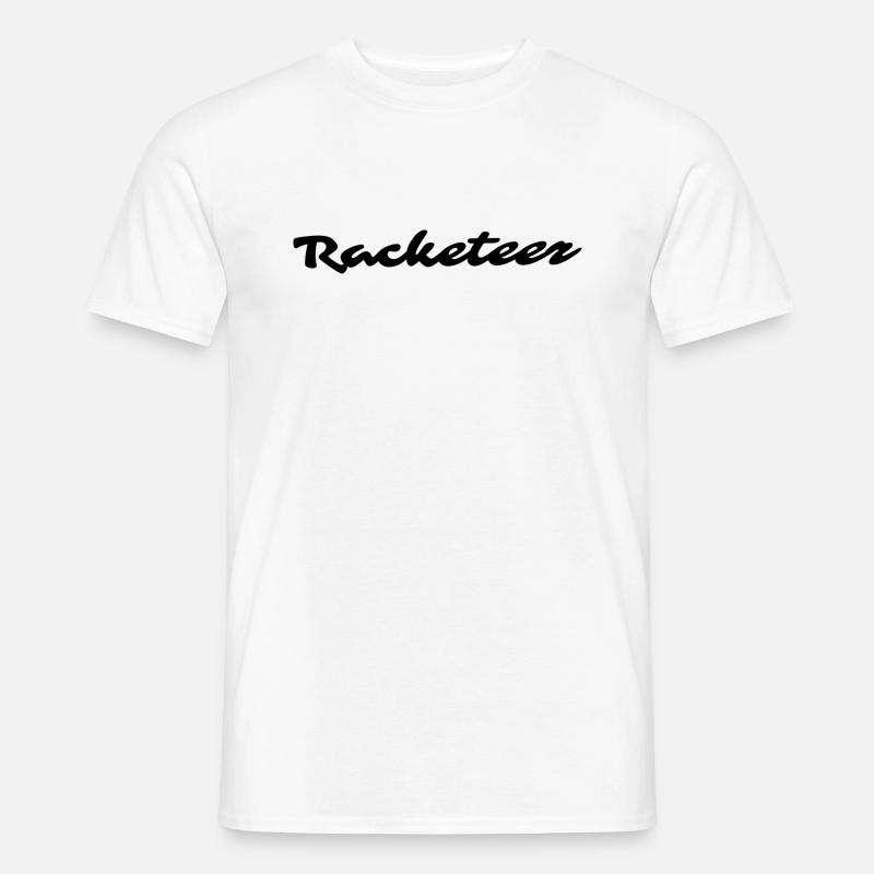 Racketeer - Männer T-Shirt - Weiß