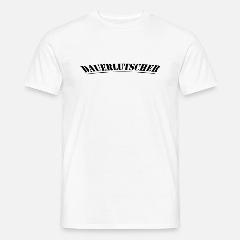 Dauerlutscher - Männer T-Shirt - Weiß