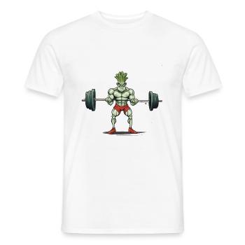 Lauch - Männer T-Shirt - Weiß - Vorne - AI Model Male 178 dark (178cm)