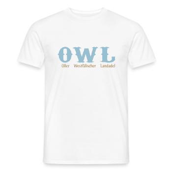 chouette - T-shirt homme - blanc - Devant - AI Model Male 178 dark (178cm)