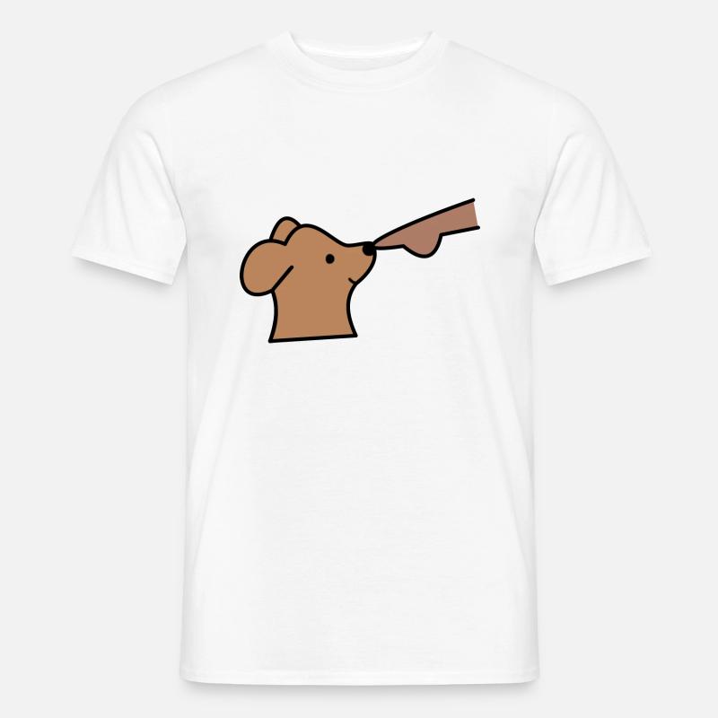 Hund Comic style - Männer T-Shirt - Weiß