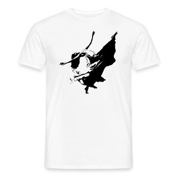 la danseuse libre - T-shirt homme - blanc - Devant - AI Model Male 178 dark (178cm)
