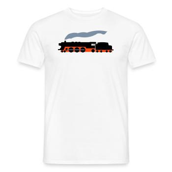 Dampflok - Männer T-Shirt - Weiß - Vorne - AI Model Male 178 dark (178cm)