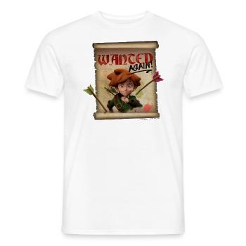 Robin Hood Schlitzohr von Sherwood Wanted Again! - Männer T-Shirt - Weiß - Vorne - AI Model Male 178 dark (178cm)