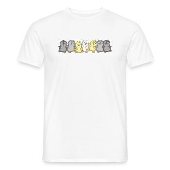 Demigender Flag Pride PINGOUIN MIGNON LGBTQ - T-shirt homme - blanc - Devant - AI Model Male 178 dark (178cm)