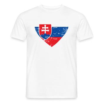 Slowakei Flaggenherz - Männer T-Shirt - Weiß - Vorne - AI Model Male 178 dark (178cm)