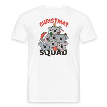 Koala Arbre de Noël Escouade de Noël Koalas - T-shirt homme - blanc - Devant - AI Model Male 178 dark (178cm)