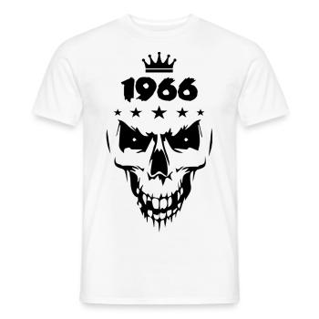1966 Totenkopf - Männer T-Shirt - Weiß - Vorne - AI Model Male 178 dark (178cm)