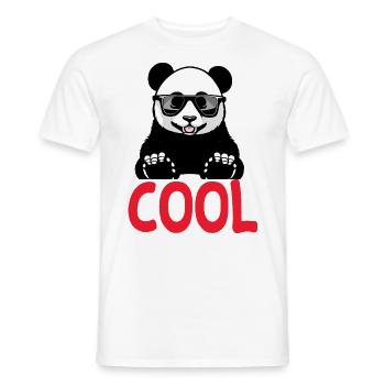 cooler Panda - Männer T-Shirt - Weiß - Vorne - AI Model Male 178 dark (178cm)