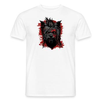 Horreur Yorkshire Terrier - T-shirt homme - blanc - Devant - AI Model Male 178 dark (178cm)