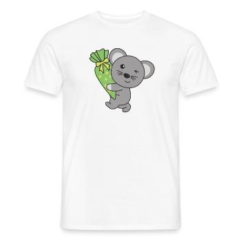 Bye bye Kindergarten Hello School Mouse - T-shirt homme - blanc - Devant - AI Model Male 178 dark (178cm)