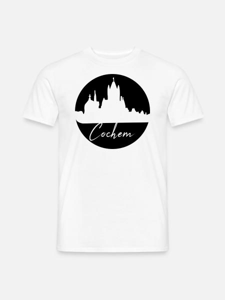 Cochem,Skyline,Circle,Black Circle - Men's T-Shirt - white