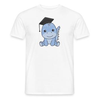 Kids Kindergarten nailed it Dino Graduation - Männer T-Shirt - Weiß - Vorne - AI Model Male 178 dark (178cm)