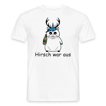 Hirsch war aus - Männer T-Shirt - Weiß - Vorne - AI Model Male 178 dark (178cm)