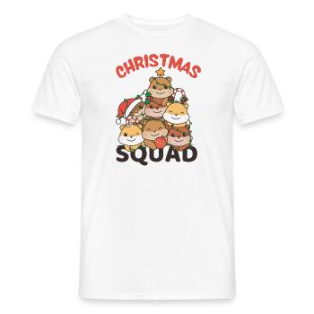 Hamster Weihnachtsbaum Christmas Squad Hamster - Männer T-Shirt - Weiß - Vorne - AI Model Male 178 dark (178cm)