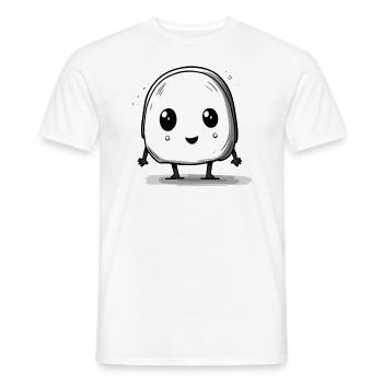 Petit truc de tofu sucré - T-shirt homme - blanc - Devant - AI Model Male 178 dark (178cm)