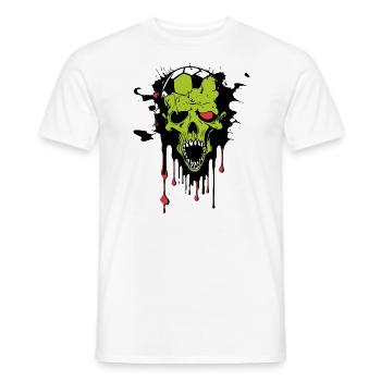 Soccer Zombie - Men's T-Shirt - white - Front - AI Model Male 178 dark (178cm)