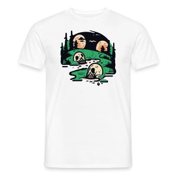 Landscape of Rural Horror - Men's T-Shirt - white - Front - AI Model Male 178 dark (178cm)