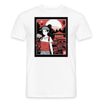Erwachsen werden, Manga und Anime Mädchen Urlaub - Männer T-Shirt - Weiß - Vorne - AI Model Male 178 dark (178cm)