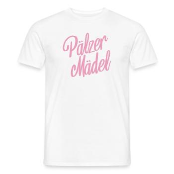Pälzer Mädel Pfälzerin Pfalz Heimat Liebe Dialekt - Männer T-Shirt - Weiß - Vorne - AI Model Male 178 dark (178cm)