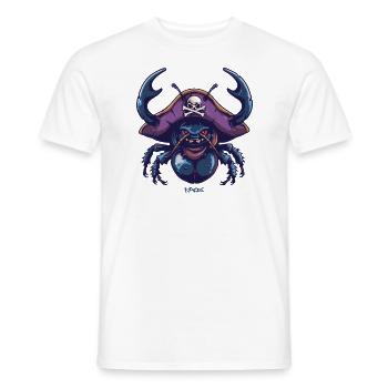 The amazing dung pirate - Men's T-Shirt - white - Front - AI Model Male 178 dark (178cm)