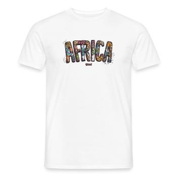 Africa - Men's T-Shirt - white - Front - AI Model Male 178 dark (178cm)