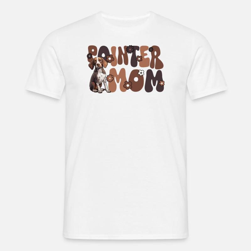 Pointer Groovy Pointer Mom - Men's T-Shirt - white