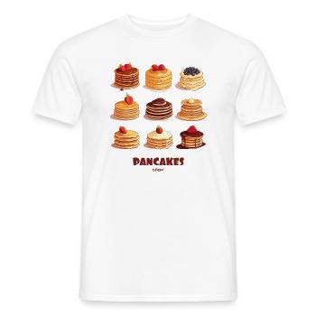 Crêpes aux fruits et au chocolat - T-shirt homme - blanc - Devant - AI Model Male 178 dark (178cm)