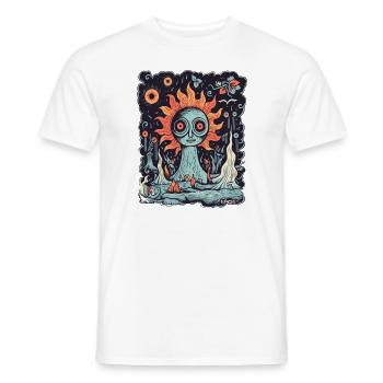 Sonnenblume aus der Hölle - Männer T-Shirt - Weiß - Vorne - AI Model Male 178 dark (178cm)