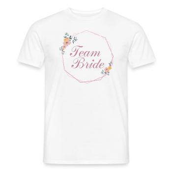 Team Bride | Hen night - Men's T-Shirt - white - Front - AI Model Male 178 dark (178cm)
