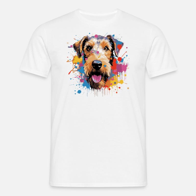 Drahthaar Foxterrier - Männer T-Shirt - Weiß