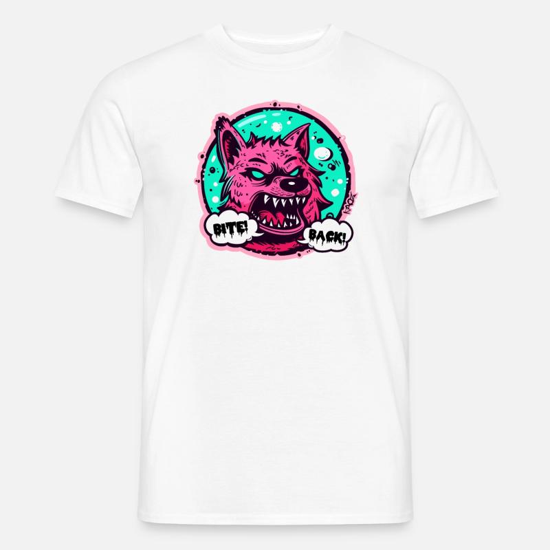 Werewolf Wolf: Bite back! - Men's T-Shirt - white