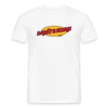 Papa est à la maison - T-shirt homme - blanc - Devant - AI Model Male 178 dark (178cm)
