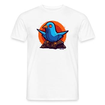 Friedenstaube - Männer T-Shirt - Weiß - Vorne - AI Model Male 178 dark (178cm)