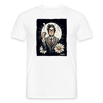 Japanischer Mitarbeiter kämpft für Freiheit - Männer T-Shirt - Weiß - Vorne - AI Model Male 178 dark (178cm)