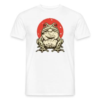 Eine große, dicke japanische Frosch-Kröte - Männer T-Shirt - Weiß - Vorne - AI Model Male 178 dark (178cm)