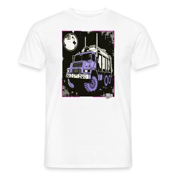Super Cooler Müllwagen Container Truck - Männer T-Shirt - Weiß - Vorne - AI Model Male 178 dark (178cm)