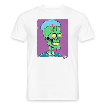 Green Zombie Punk Skull Manager - T-shirt homme - blanc - Devant - AI Model Male 178 dark (178cm)
