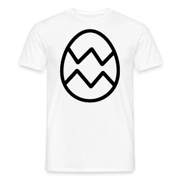 Easter Egg - Men's T-Shirt - white - Front - AI Model Male 178 dark (178cm)
