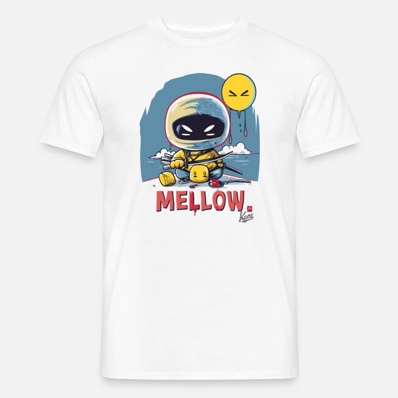 weicher Marshmallow Ninja - Männer T-Shirt - Weiß