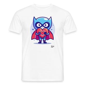 Sweet Hero: Heart in Hand, Love in the Country - Men's T-Shirt - white - Front - AI Model Male 178 dark (178cm)