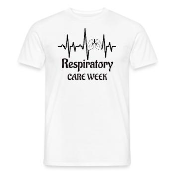 Respiratory Care Week - Respiratory Therapy - Men's T-Shirt - white - Front - AI Model Male 178 dark (178cm)